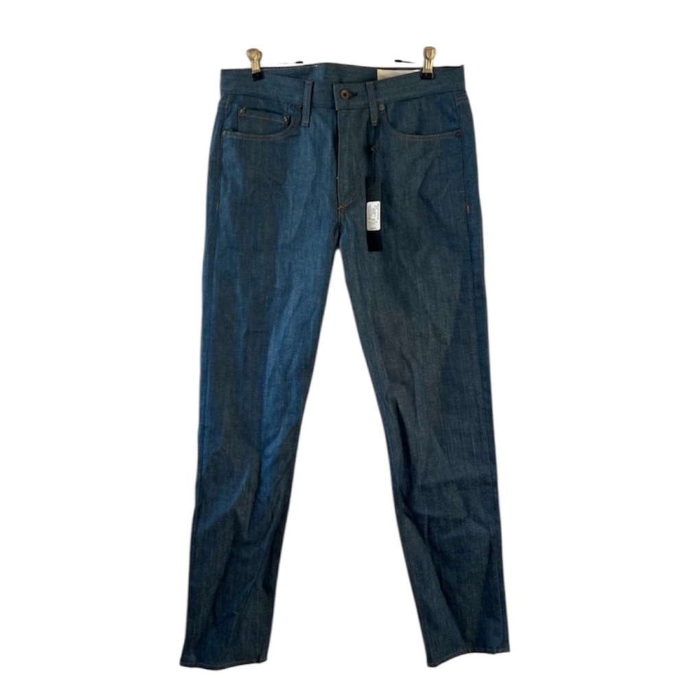 rag & bone Men's Blue Straight Jeans